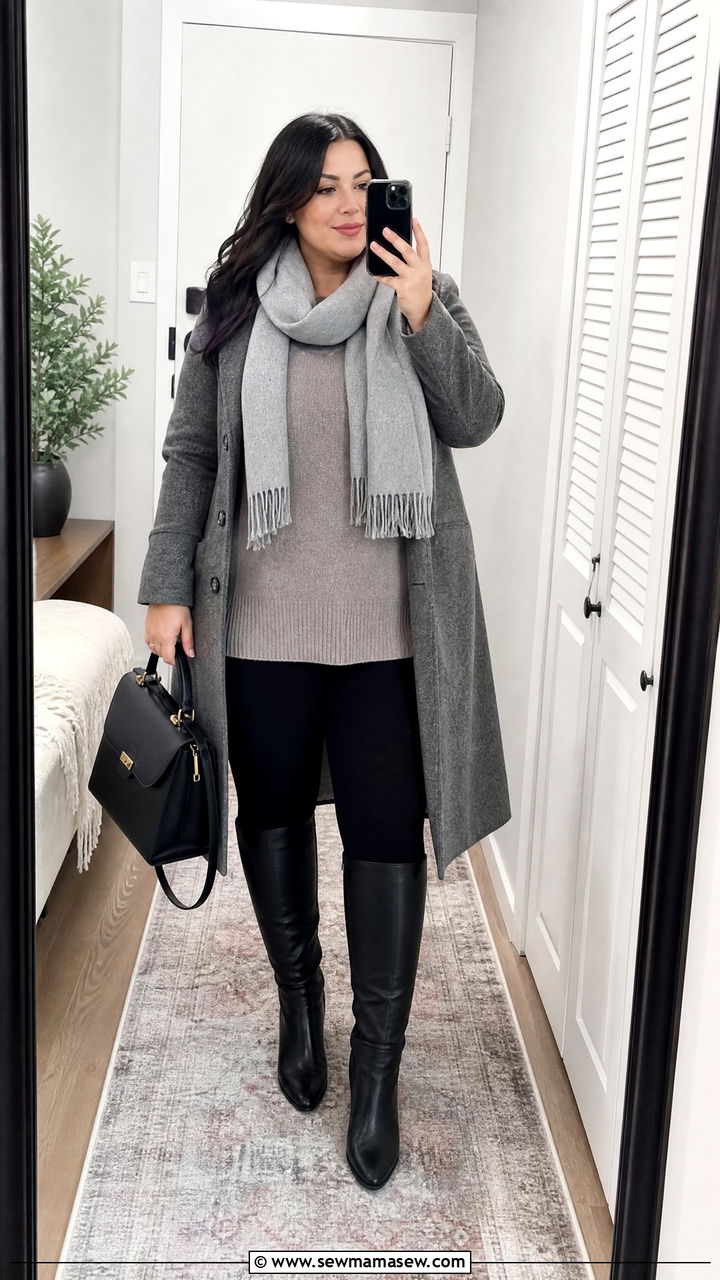 Plus Size Winter Leggings Outfit - 20 plus size winter outfits