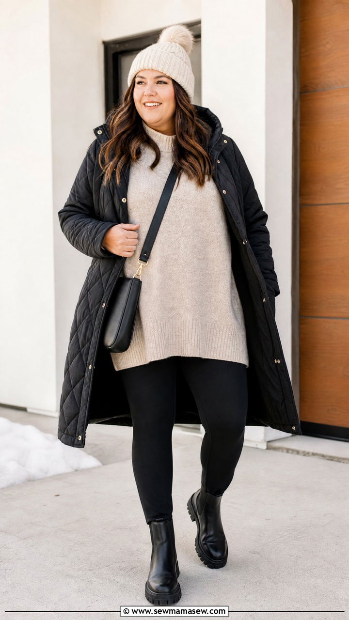 Plus Size Winter Leggings Outfit - 20 plus size winter outfit ideas 2026