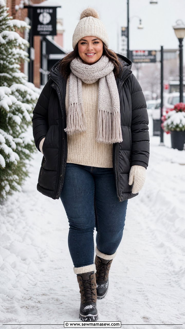 Plus Size Winter Snow Day Outfit - 20 plus size winter fashion outfit ideas