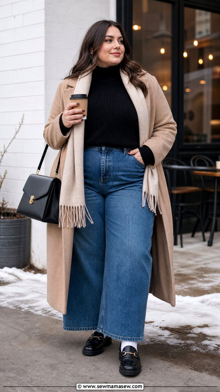 Plus Size Winter Turtleneck Outfit - 20 plus size winter outfit ideas casual