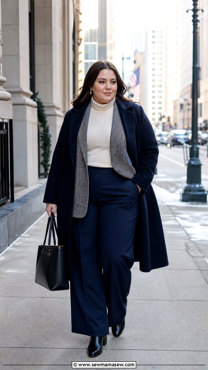 Plus Size Winter Work Outfit - 20 plus size winter outfits