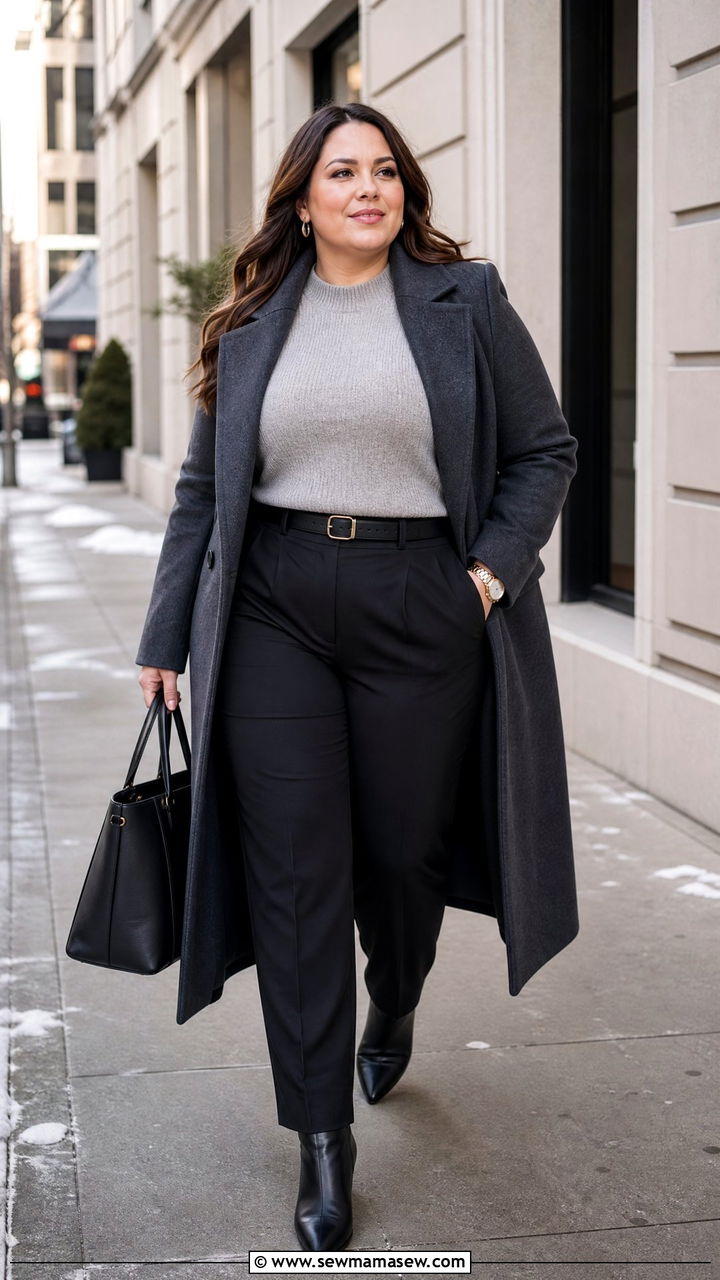 Plus Size Winter Work Outfit - 20 plus size winter fashion outfit ideas