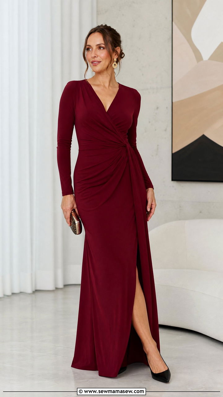 Plus Size Wrap Gala Dress - 20 plus size gala outfit ideas