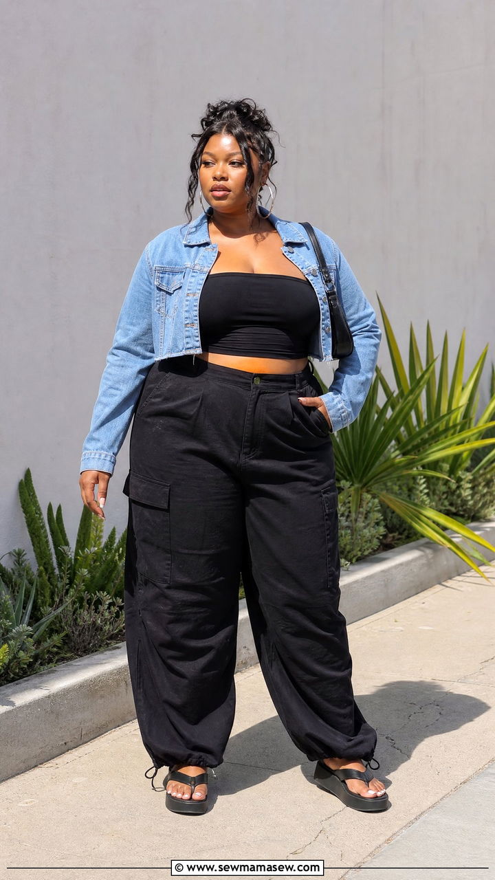 Plus Size Y2K Tube Top Outfit - 20 plus size y2k outfit ideas