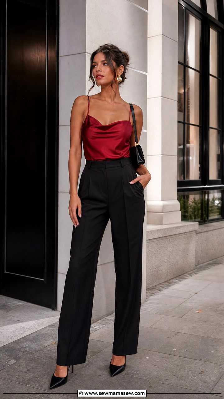 Red Top Night Out Outfit - 20 night out top outfit ideas