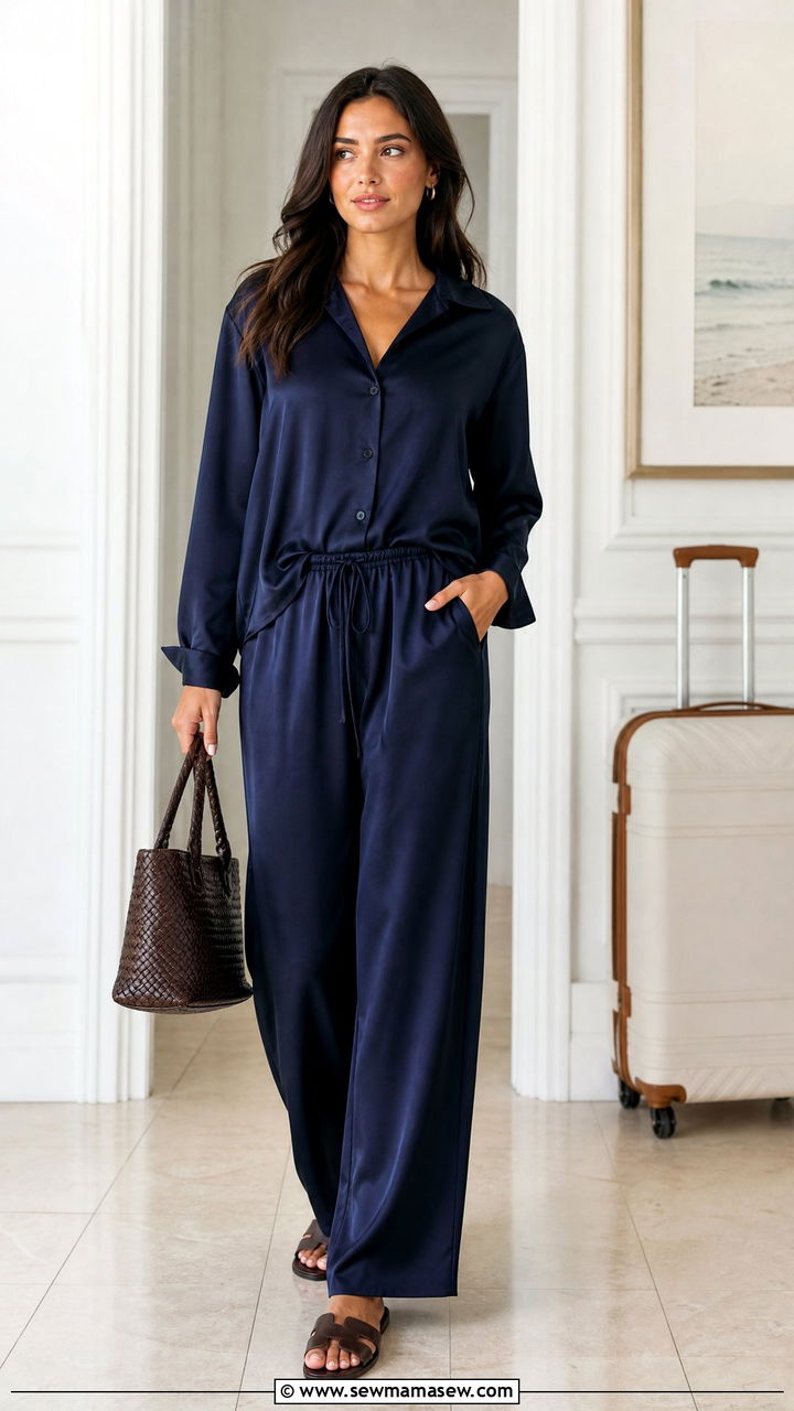 Silk Top With Matching Silk Pants - 20 silk top outfit ideas