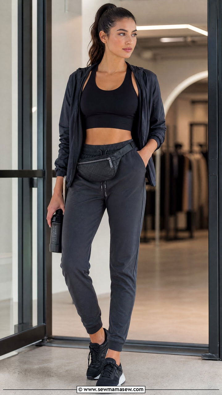 Sports Bra Crop Top And Joggers Outfit - 20 crop top and joggers outfit ideas