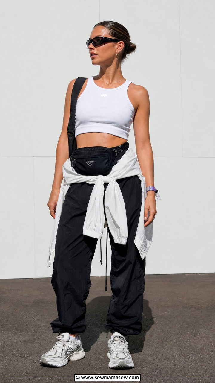 Sporty Festival Top Outfit - 20 festival top outfit ideas