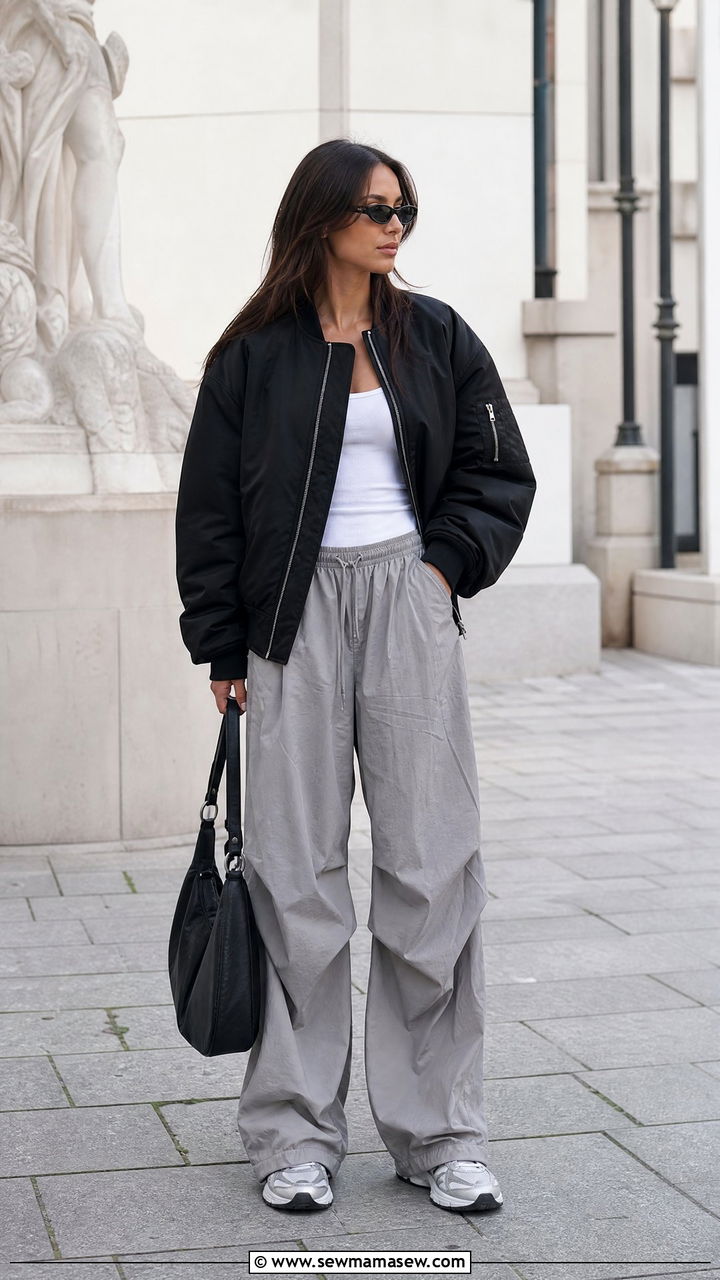 Streetwear Bomber Jacket Outfit - 20 streetwear top outfit ideas