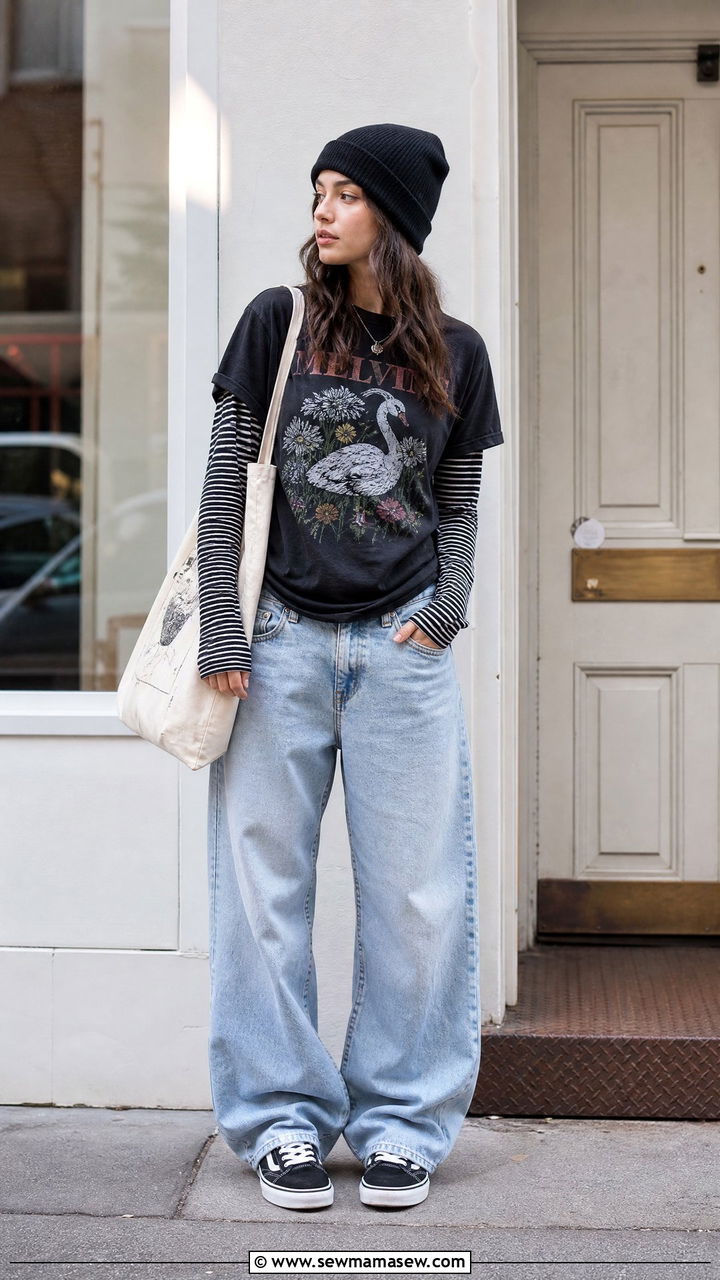 Streetwear Long Sleeve Tee Outfit - 20 streetwear top outfit ideas