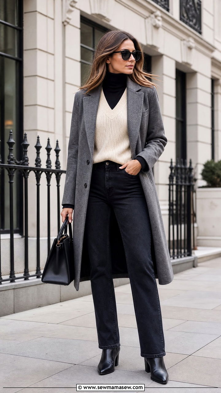Sweater Vest With Turtleneck - 20 sweater vest outfit ideas