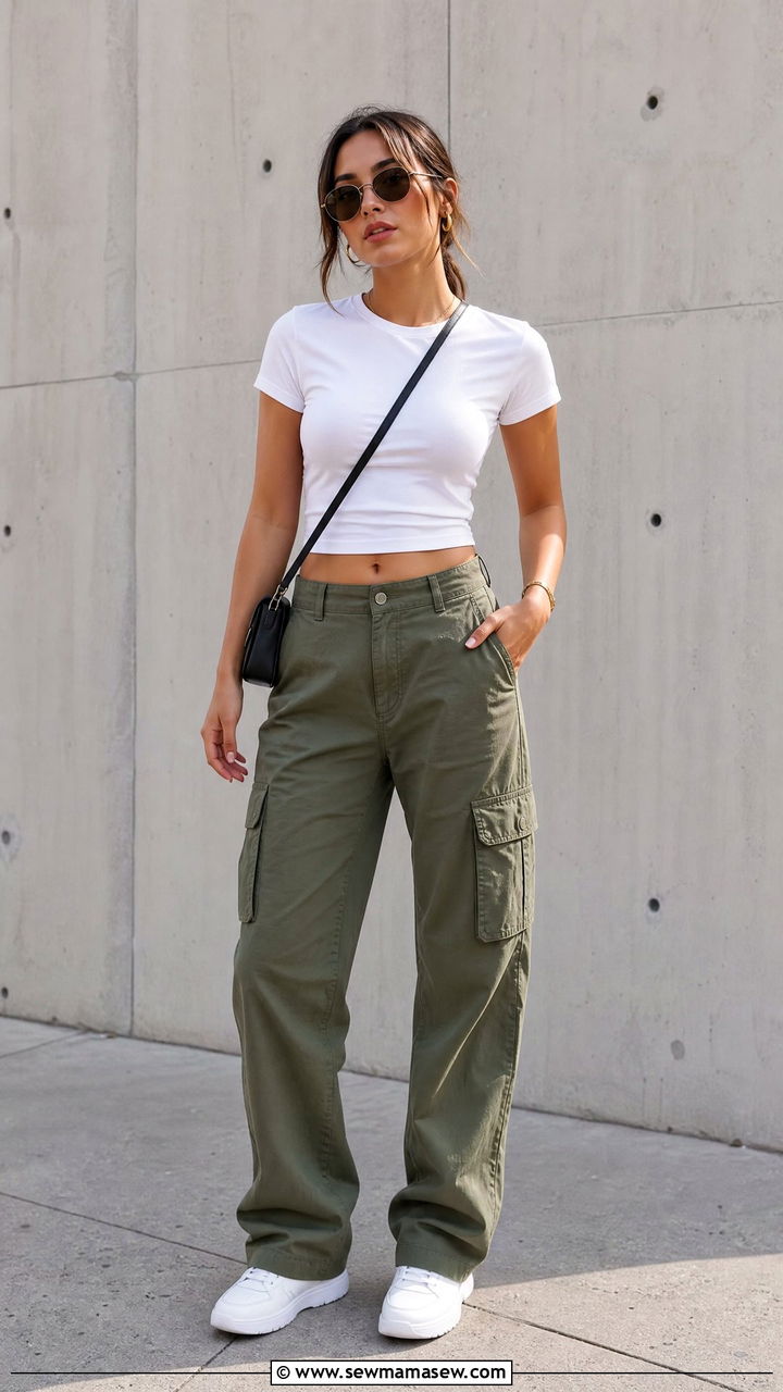 T Shirt And Cargo Pants Outfit - 20 t shirt outfit ideas