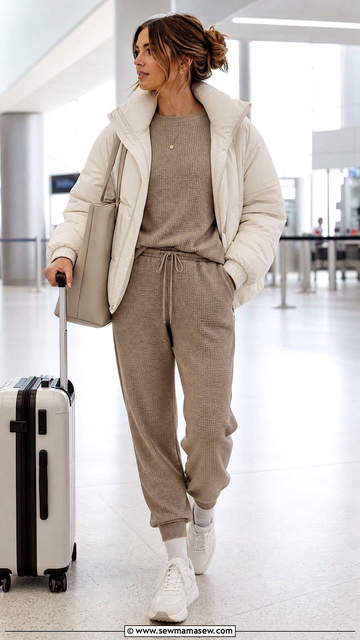 Thermal Top With Joggers - 20 thermal top outfit ideas