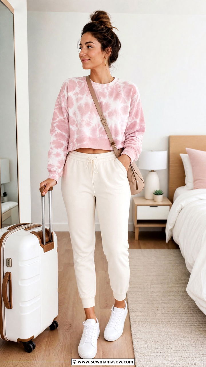 Tie Dye Top With Joggers - 20 tie dye top outfit ideas