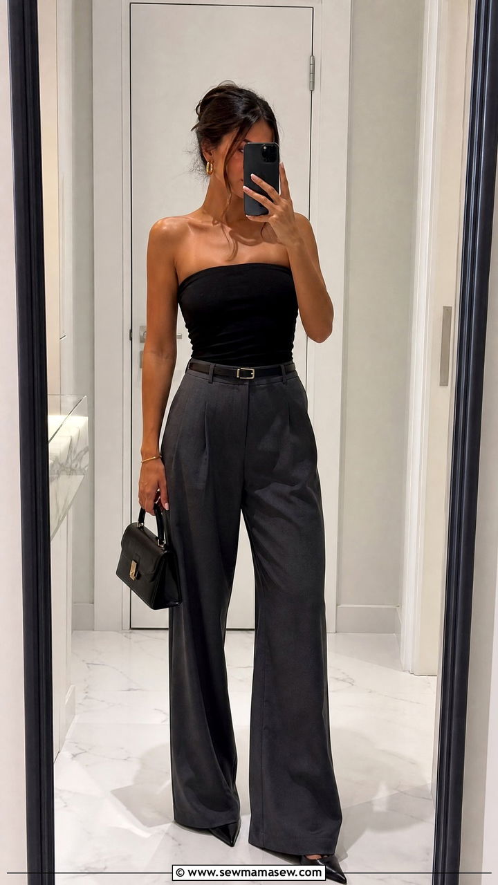 Tube Top Night Out Outfit - 20 night out top outfit ideas