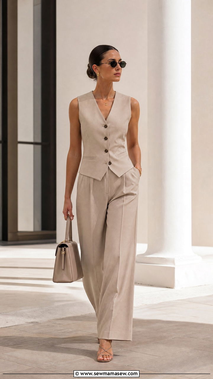 Vest Top With Matching Trousers - 20 chic top outfit ideas