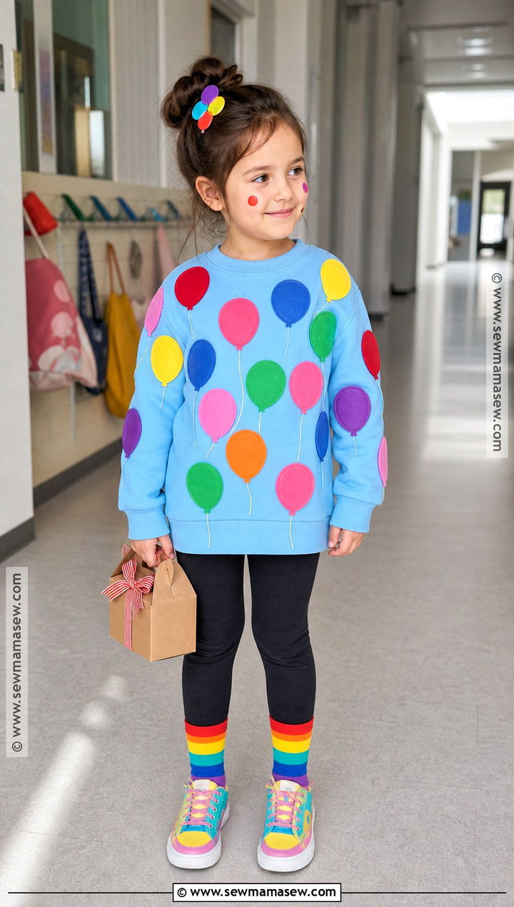 100 Balloon Shirt Outfit - 45 100 days of school dress up ideas