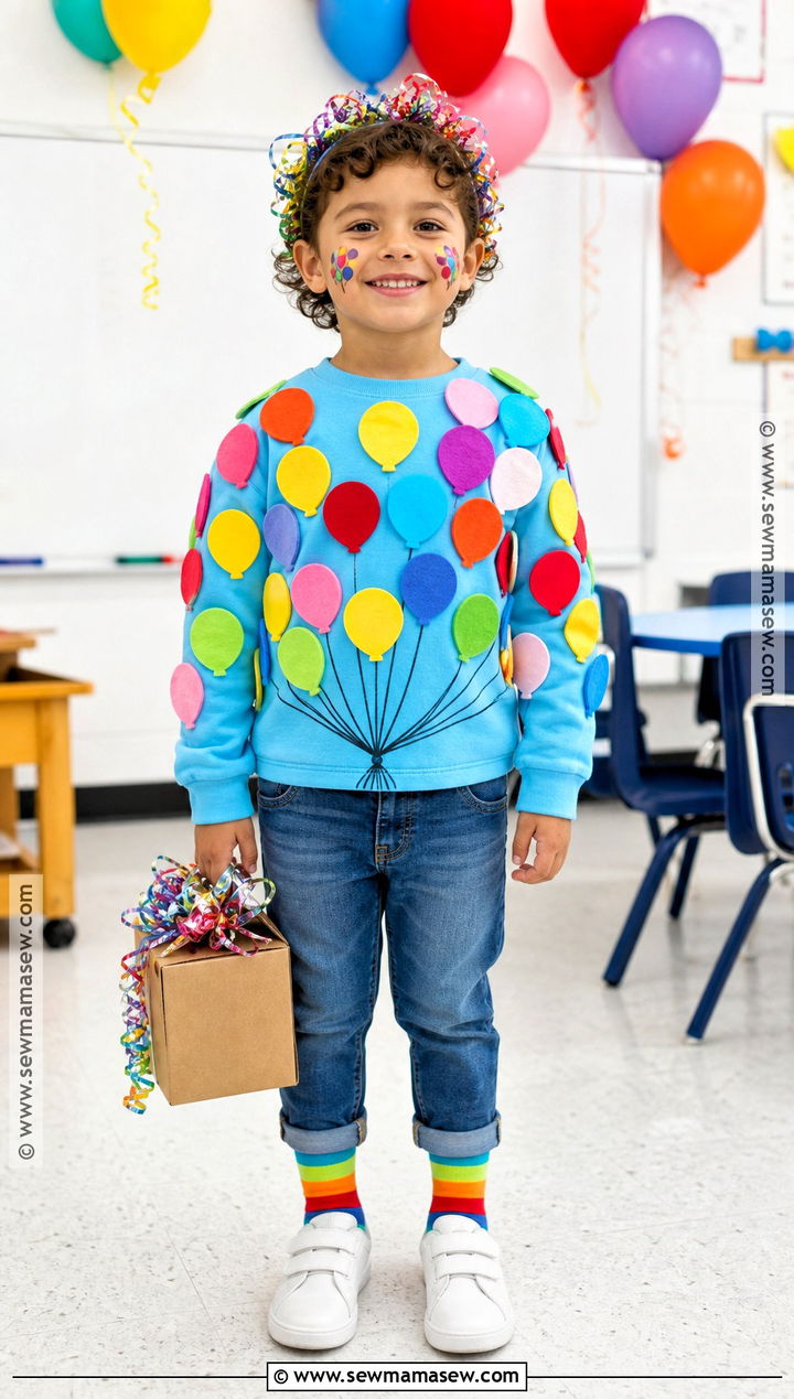 100 Balloons Shirt Costume - 40 100th day of school dress up ideas