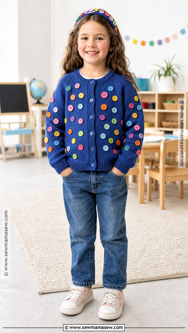 100 Button Shirt Outfit - 45 100 days of school dress up ideas