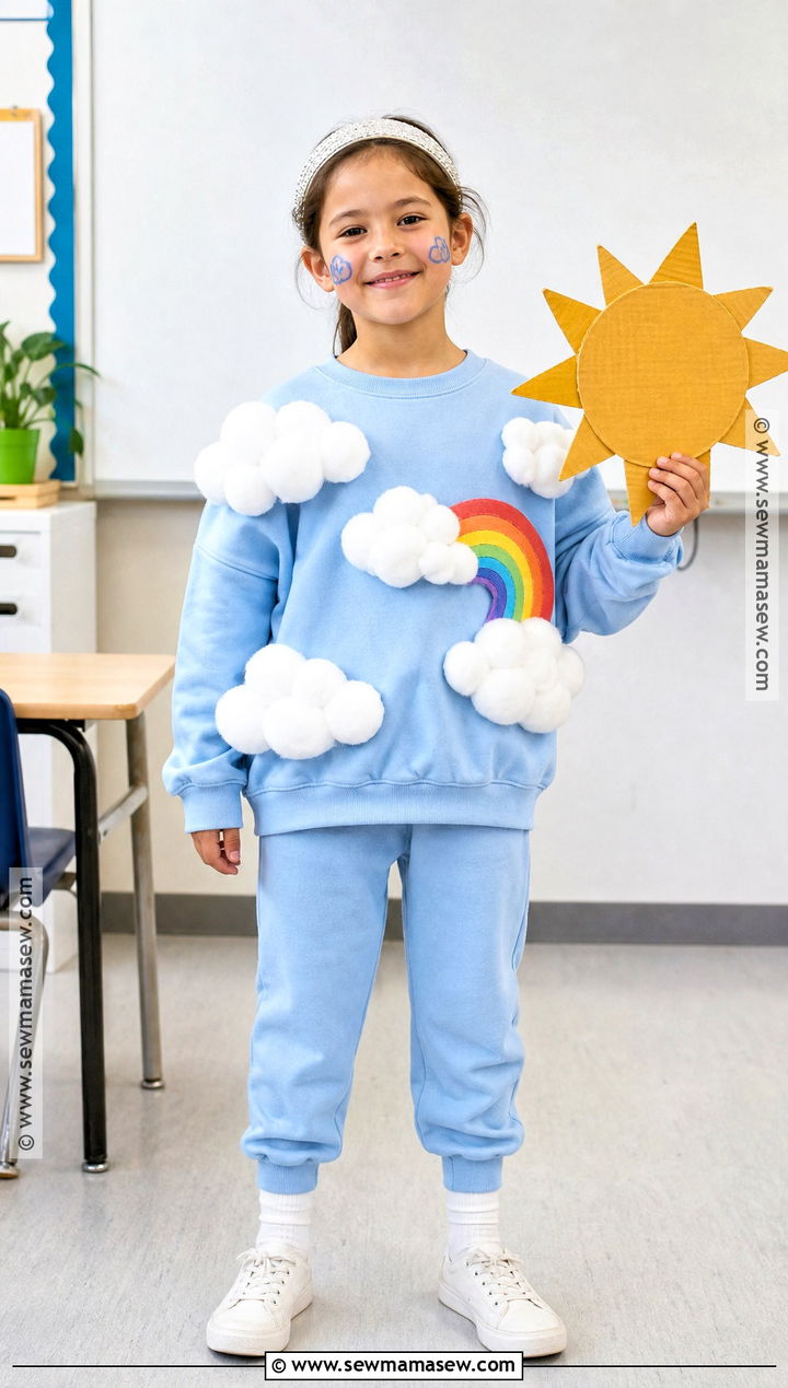 100 Cotton Ball Cloud Costume - 40 100th day of school dress up ideas