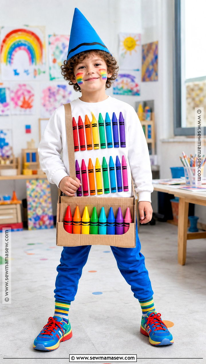 100 Crayon Shirt Costume - 45 100 days of school dress up ideas