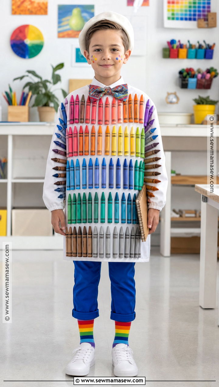 100 Crayons Artist Outfit - 30 100 days of school dress up ideas for boys