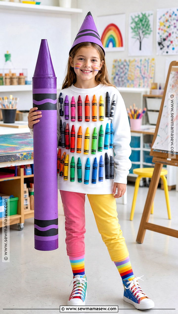 100 Crayons Shirt Costume - 40 100th day of school dress up ideas