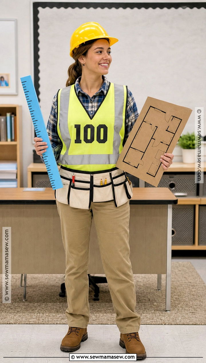 100 Days Construction Teacher Costume - 30 100 days of school dress up ideas for teachers