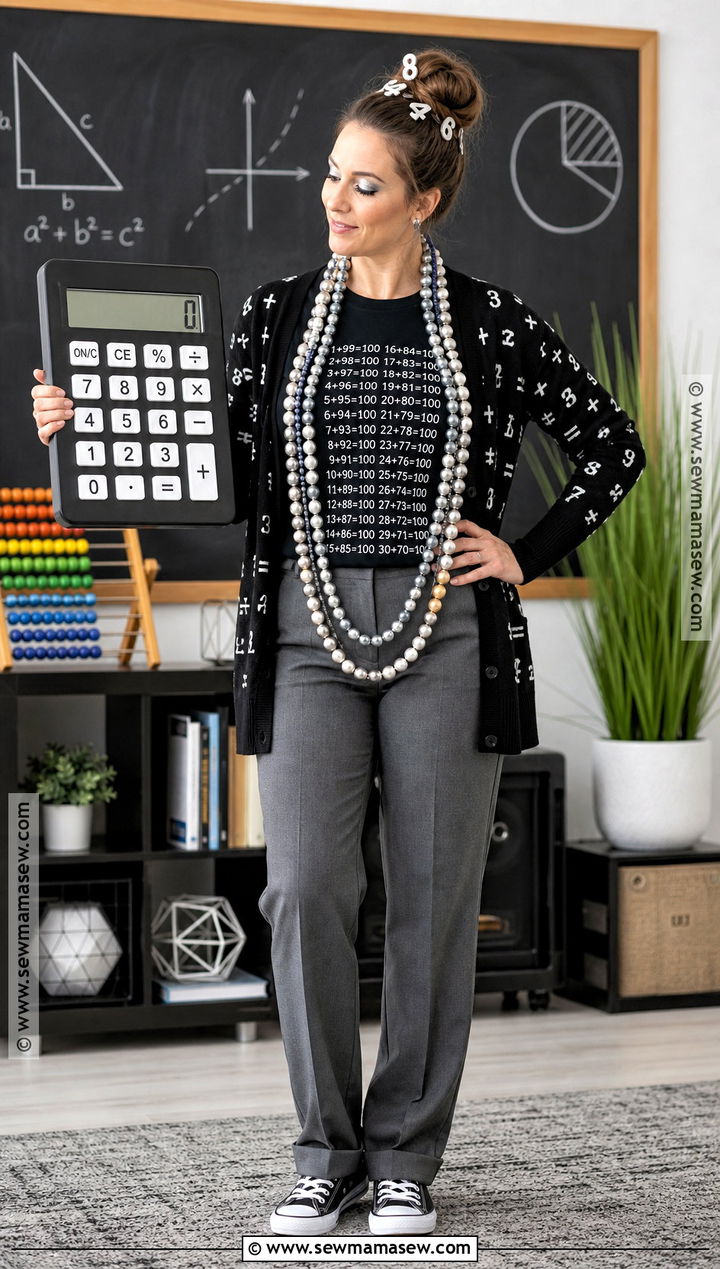 100 Days Mathematician Teacher Costume - 30 100 days of school dress up ideas for teachers