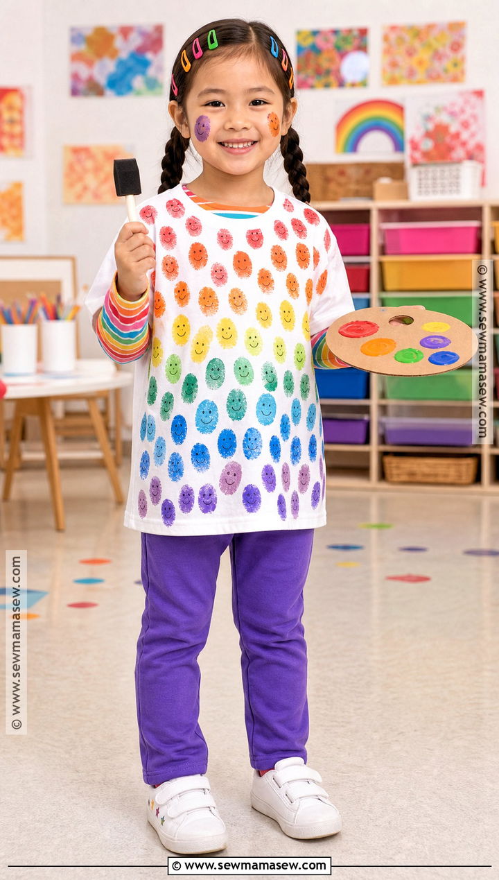 100 Fingerprints Art Costume - 40 100th day of school dress up ideas
