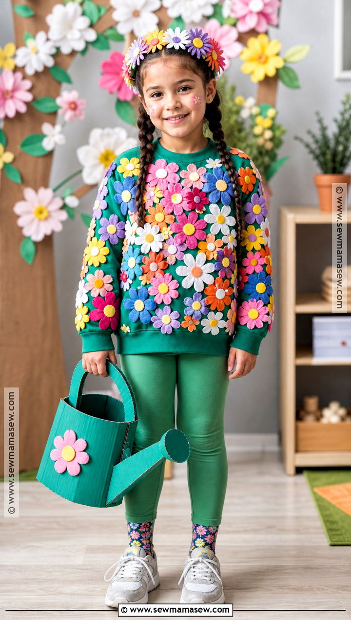 100 Flowers Garden Costume - 40 100th day of school dress up ideas