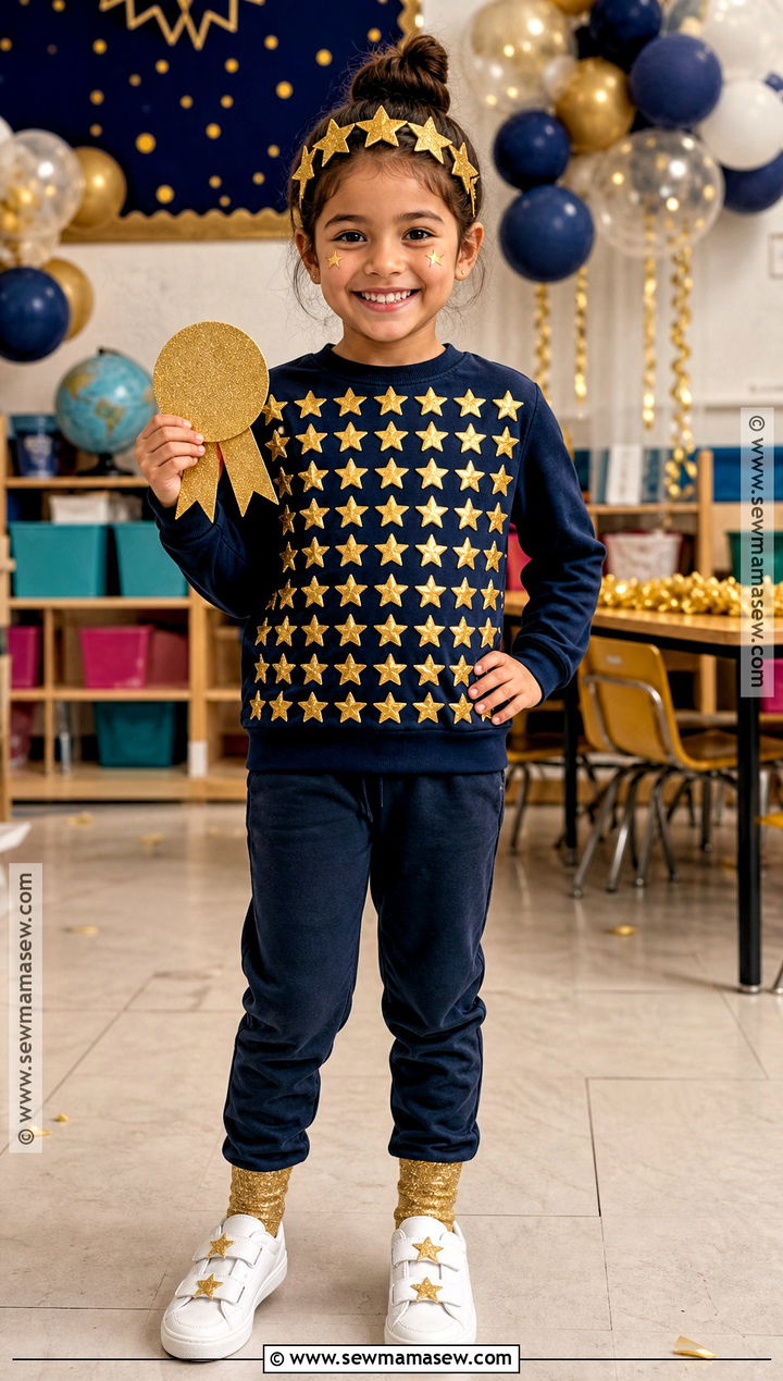 100 Gold Stars Shirt Costume - 40 100th day of school dress up ideas
