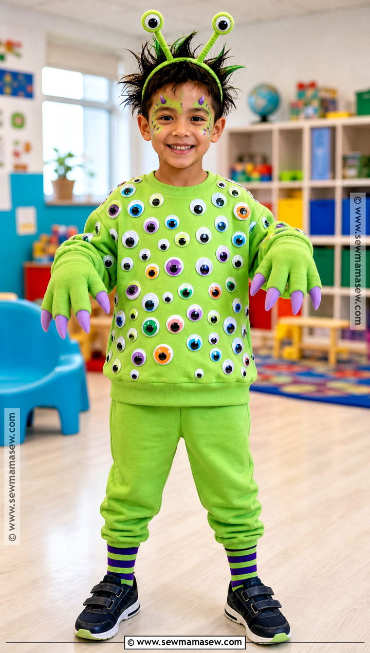 100 Googly Eye Monster Costume - 45 100 days of school dress up ideas