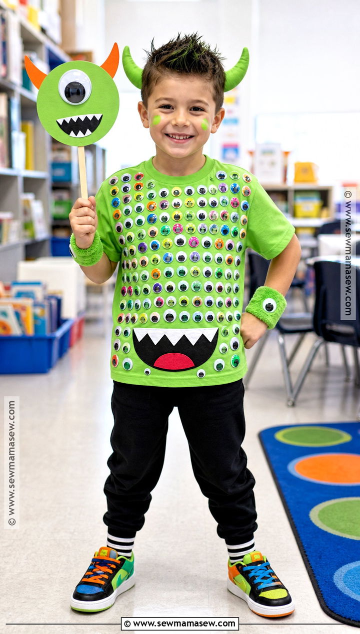 100 Googly Eyes Monster Outfit - 30 100 days of school dress up ideas for boys