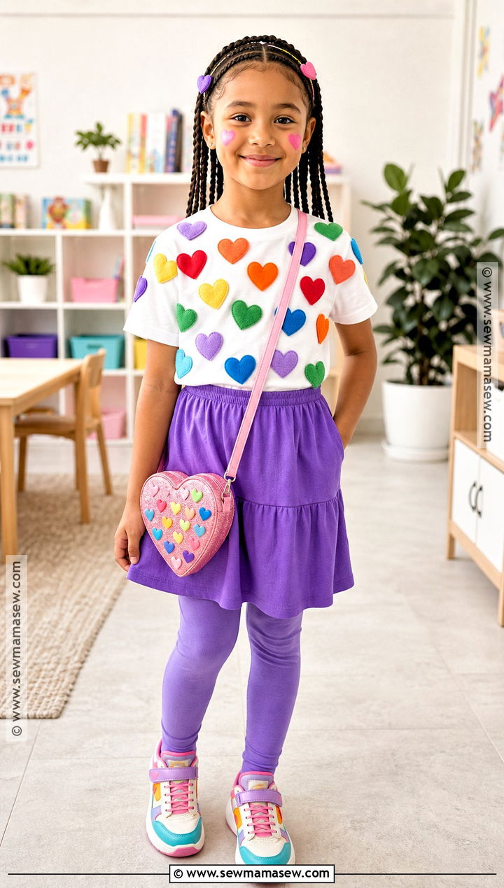 100 Heart Shirt Outfit - 45 100 days of school dress up ideas