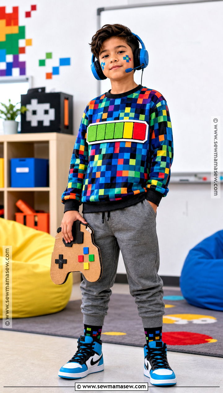 100 Percent Complete Gamer Costume - 45 100 days of school dress up ideas