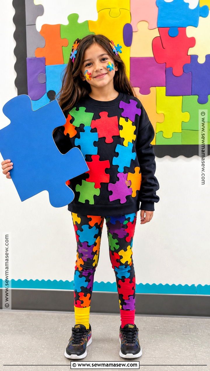 100 Piece Puzzle Costume - 40 100th day of school dress up ideas