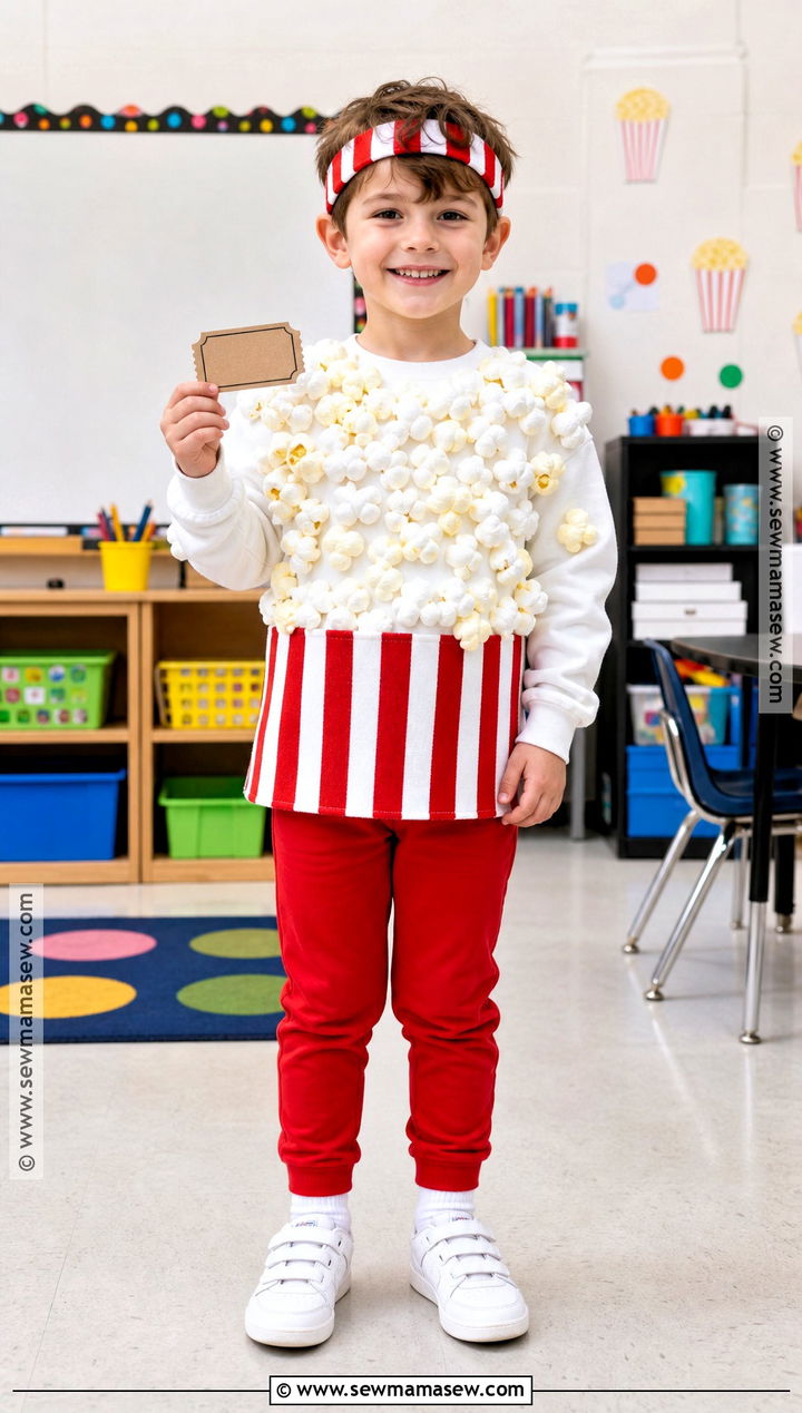 100 Pieces of Popcorn Costume - 45 100 days of school dress up ideas