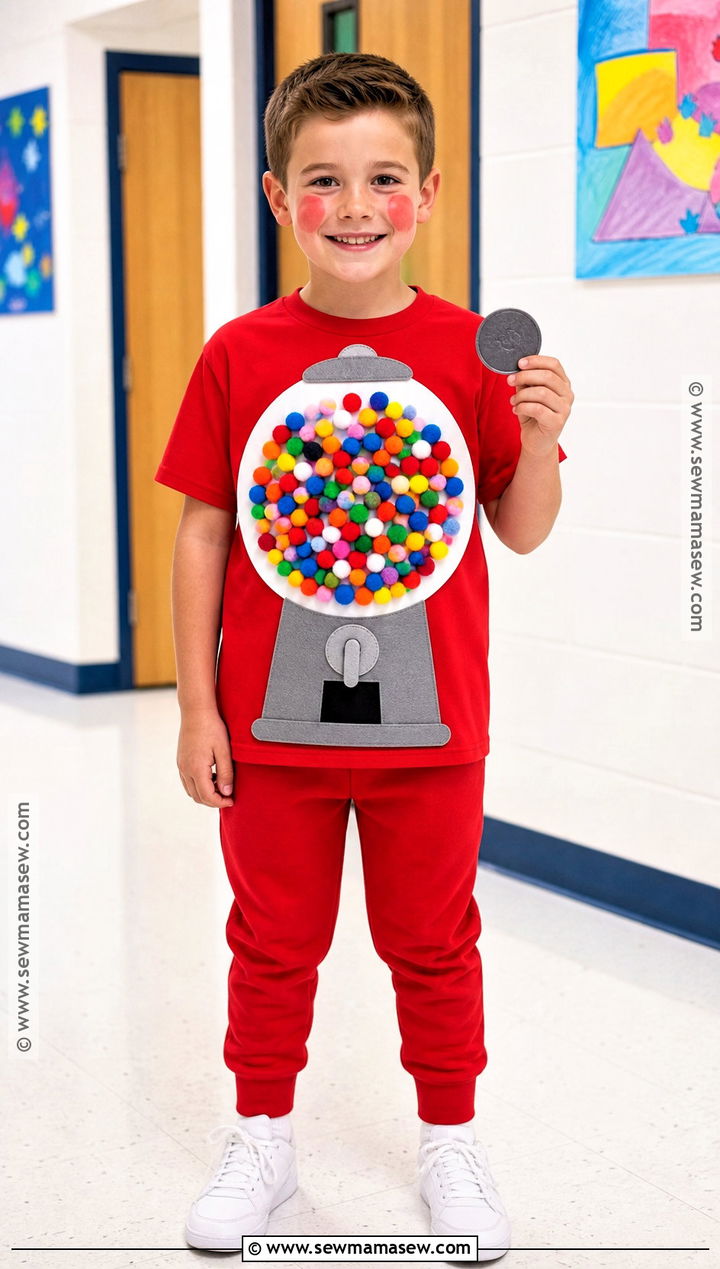 100 Pom Pom Gumball Machine Outfit - 30 100 days of school dress up ideas for boys