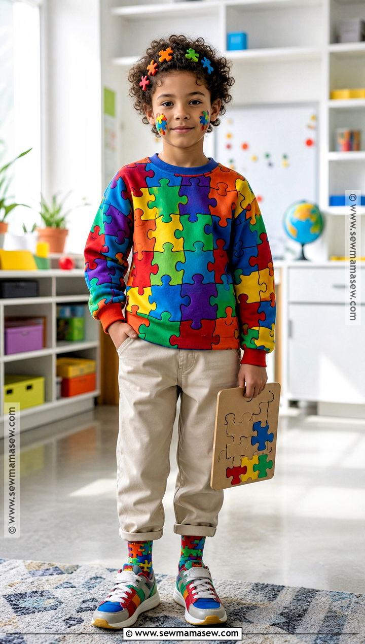100 Puzzle Piece Outfit - 45 100 days of school dress up ideas