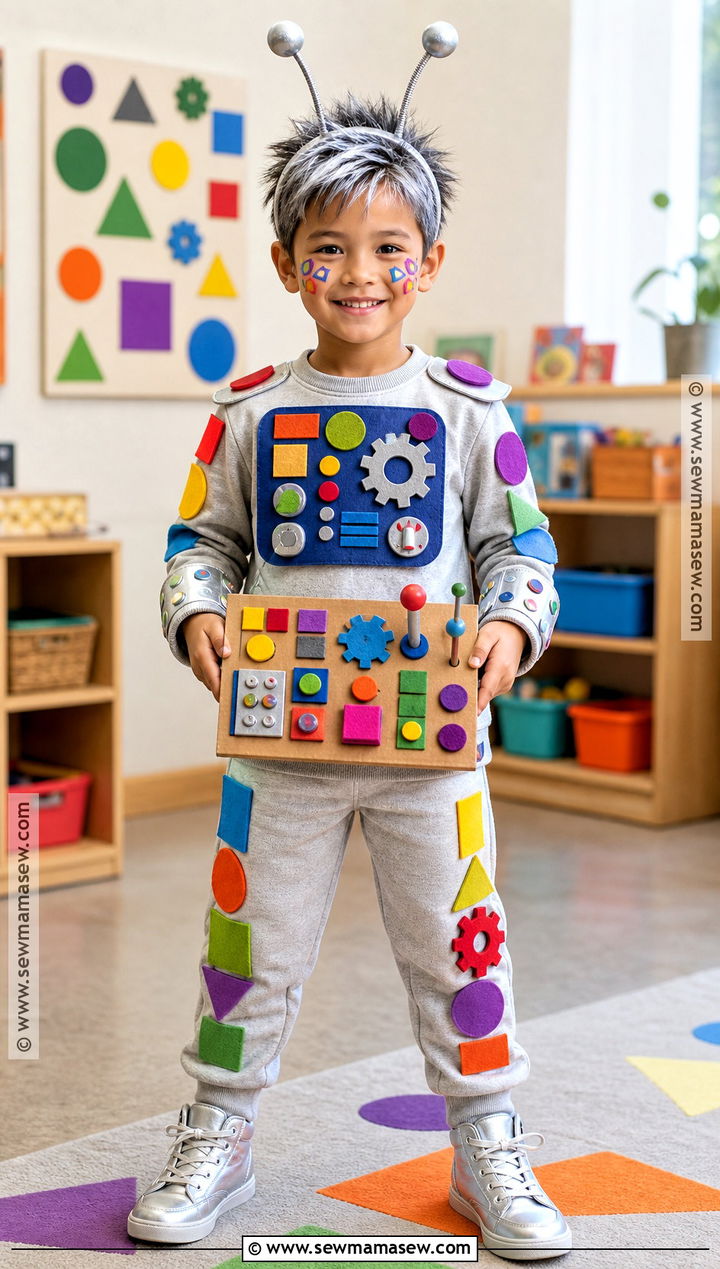 100 Shapes Robot Costume - 40 100th day of school dress up ideas