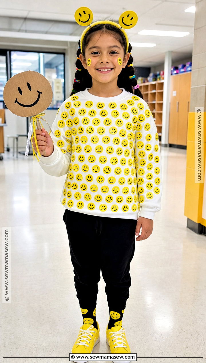 100 Smiley Faces Shirt Costume - 40 100th day of school dress up ideas