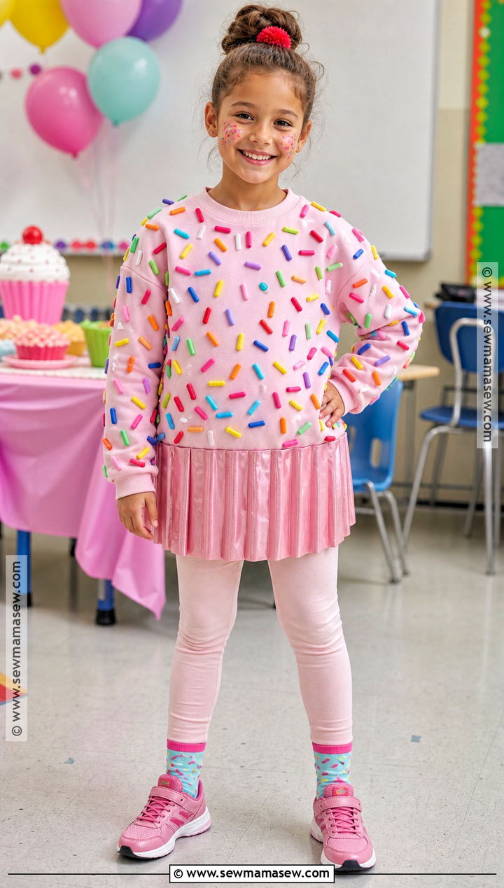 100 Sprinkles Cupcake Costume - 40 100th day of school dress up ideas