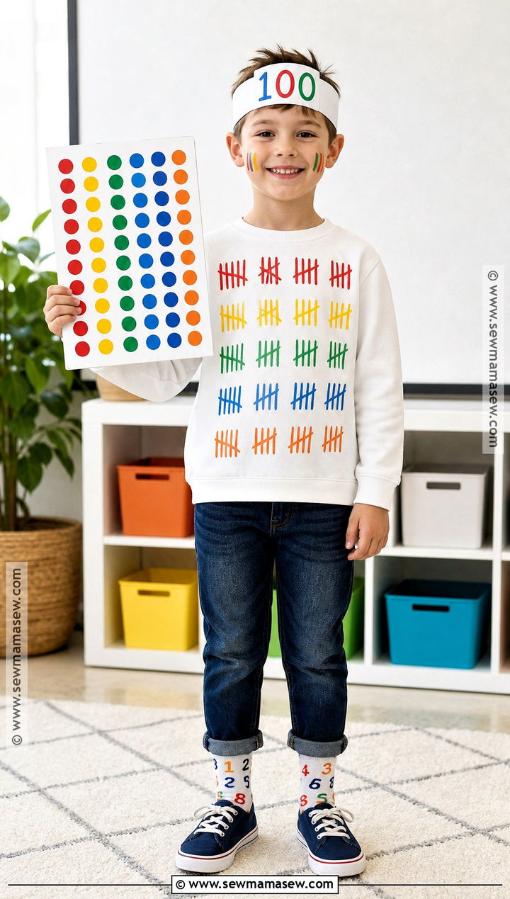 100 Tally Marks Shirt Costume - 40 100th day of school dress up ideas