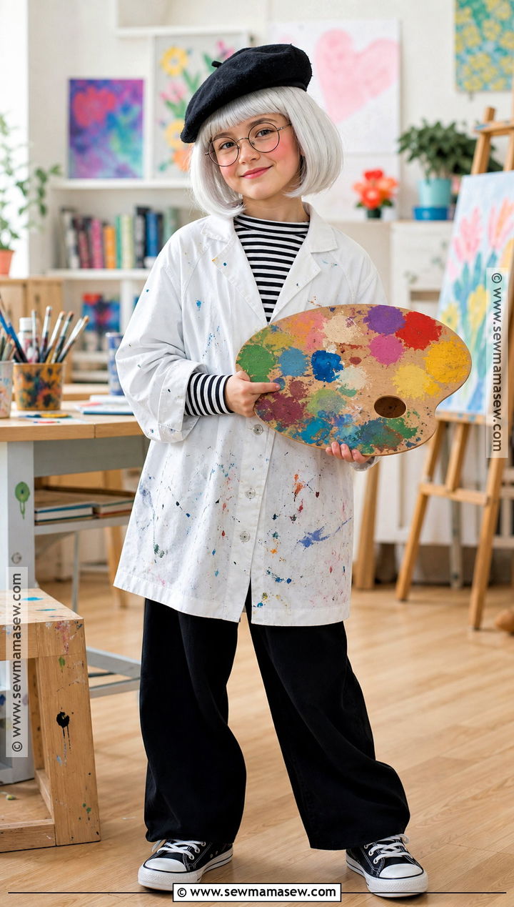 100 Year Old Artist Costume - 45 100 days of school dress up ideas