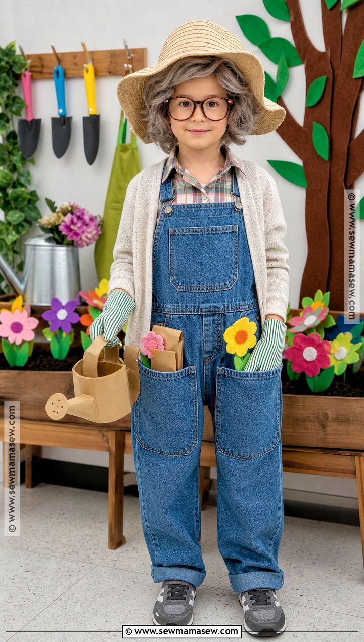 100 Year Old Gardener Costume - 45 100 days of school dress up ideas