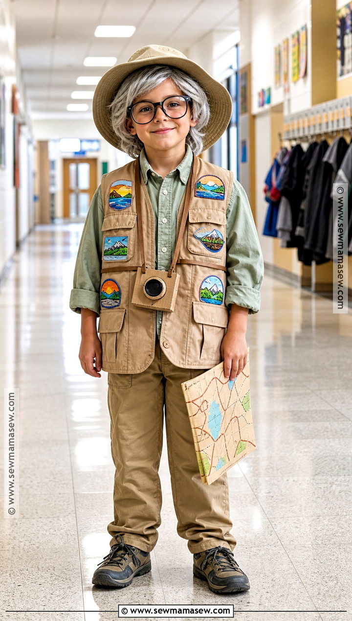 100 Year Old World Traveler Costume - 45 100 days of school dress up ideas