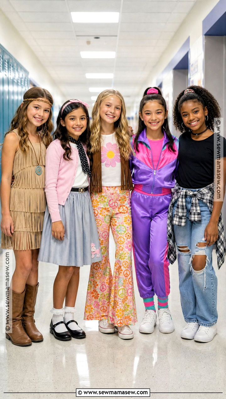 100 Years of Fashion Group Costume - 45 100 days of school dress up ideas