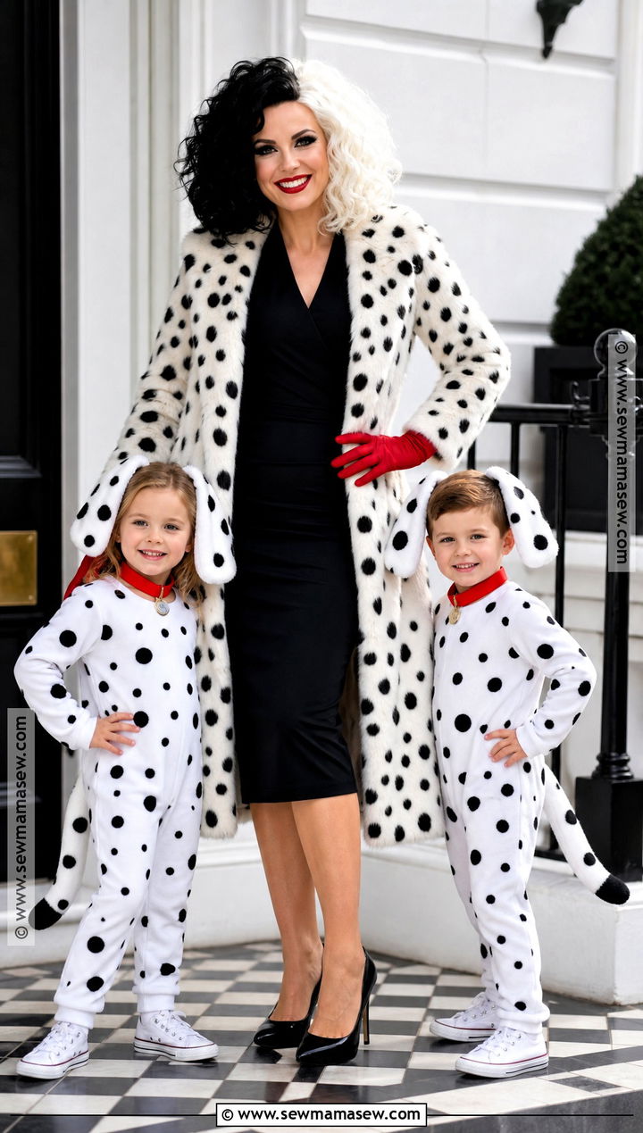 101 Dalmatians Family Costume - 35 disney family costumes