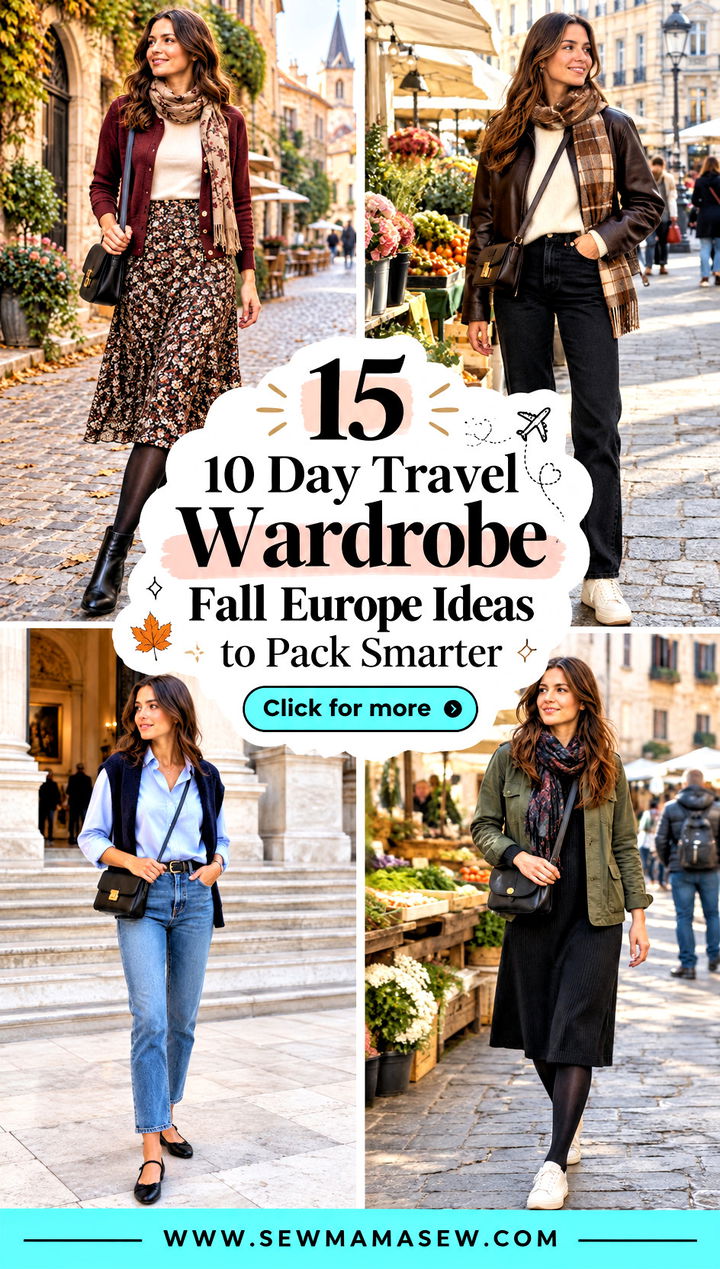 15 10 Day Travel Wardrobe Fall Europe Ideas to Pack Smarter - 15 10 Day Travel Wardrobe Fall Europe Ideas to Pack Smarter